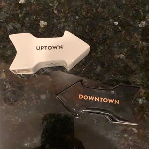 Kate Spade Uptown/Downtown salt and pepper shakers